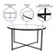 Flash Furniture Round Glass Coffee Table with Matte Black Frame NAN-JH-1786CT-BK-GG - alternate 5